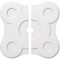 Ekena Millwork Luna Architectural Grde PVC Contemporary Ceiling Medallion, Two Piece, 34"OD x 3"ID x 11 3/4"C x 1"P CMP34LA2-03000 - alternate 1